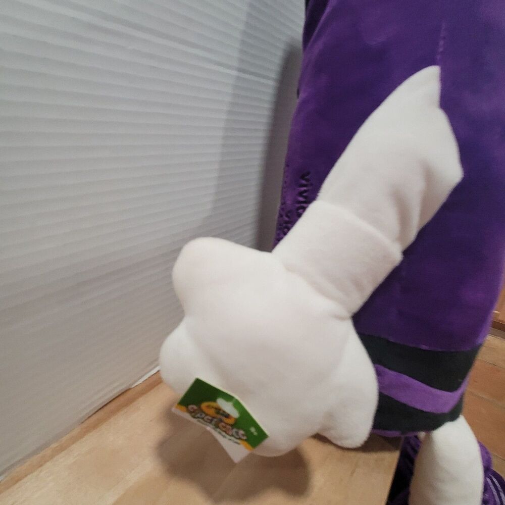 Crayola Vivid Violet Crayon Plush 20” Inches Tall Stuffed Gift Collectible - Picture 4 of 14